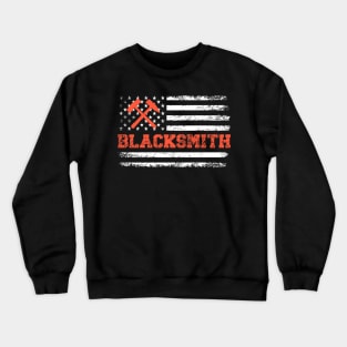 Blacksmith American Flag Crewneck Sweatshirt